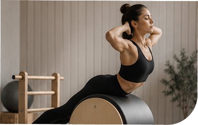 Pilates Reformer Teacher + Chairs & Barrel